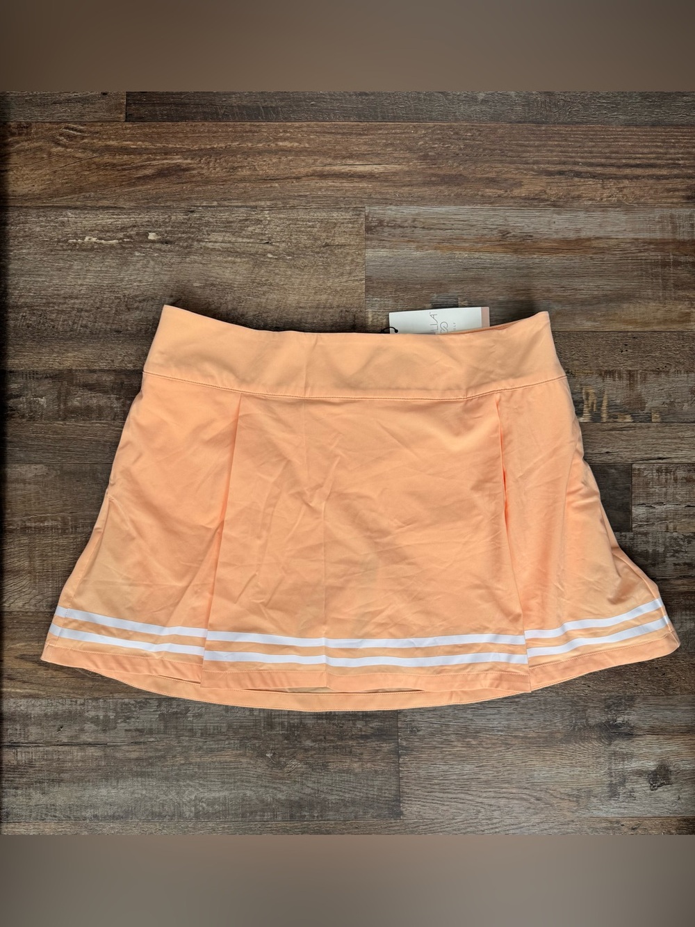 CALIA by Carrie Underwood Peach Athletic Skort with White Stripe